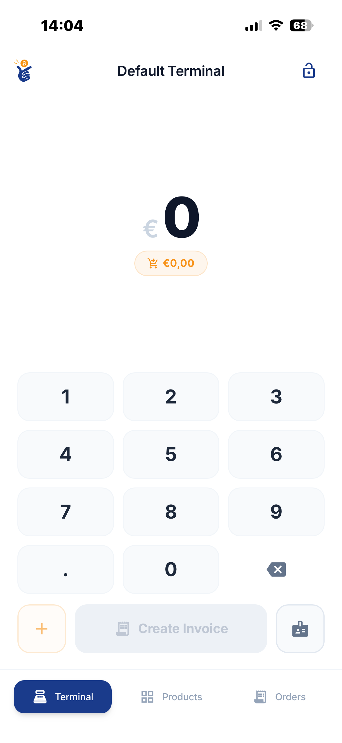 Coinsnap Kiosk Mode for a dedicated employee Point of Sale terminal