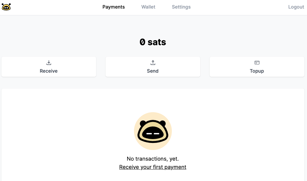 Alby Dashboard
