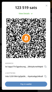 qr payment page