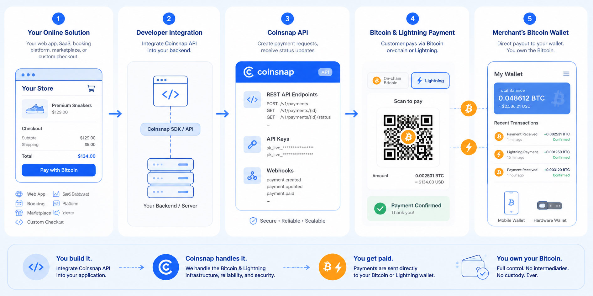 Create your own Coinsnap  payment plugin with the Coinsnap API