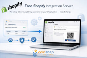 Coinsnap free Shopify Integration Service