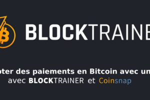 Blocktrainer mise sur le paiement par bitcoin lightning avec Coinsnap