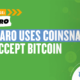 Copiaro uses Coinsnap for Bitcoin payment