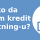 Kako da dobijem kredit u Lightning-u?