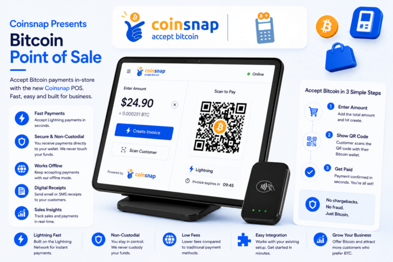Coinsnap presents Web Point of Sale