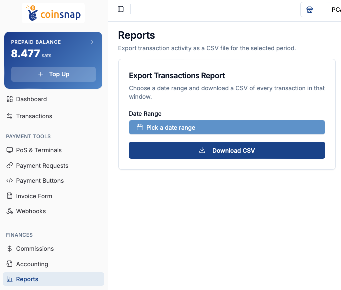 Export CSV file for CoinTracking 