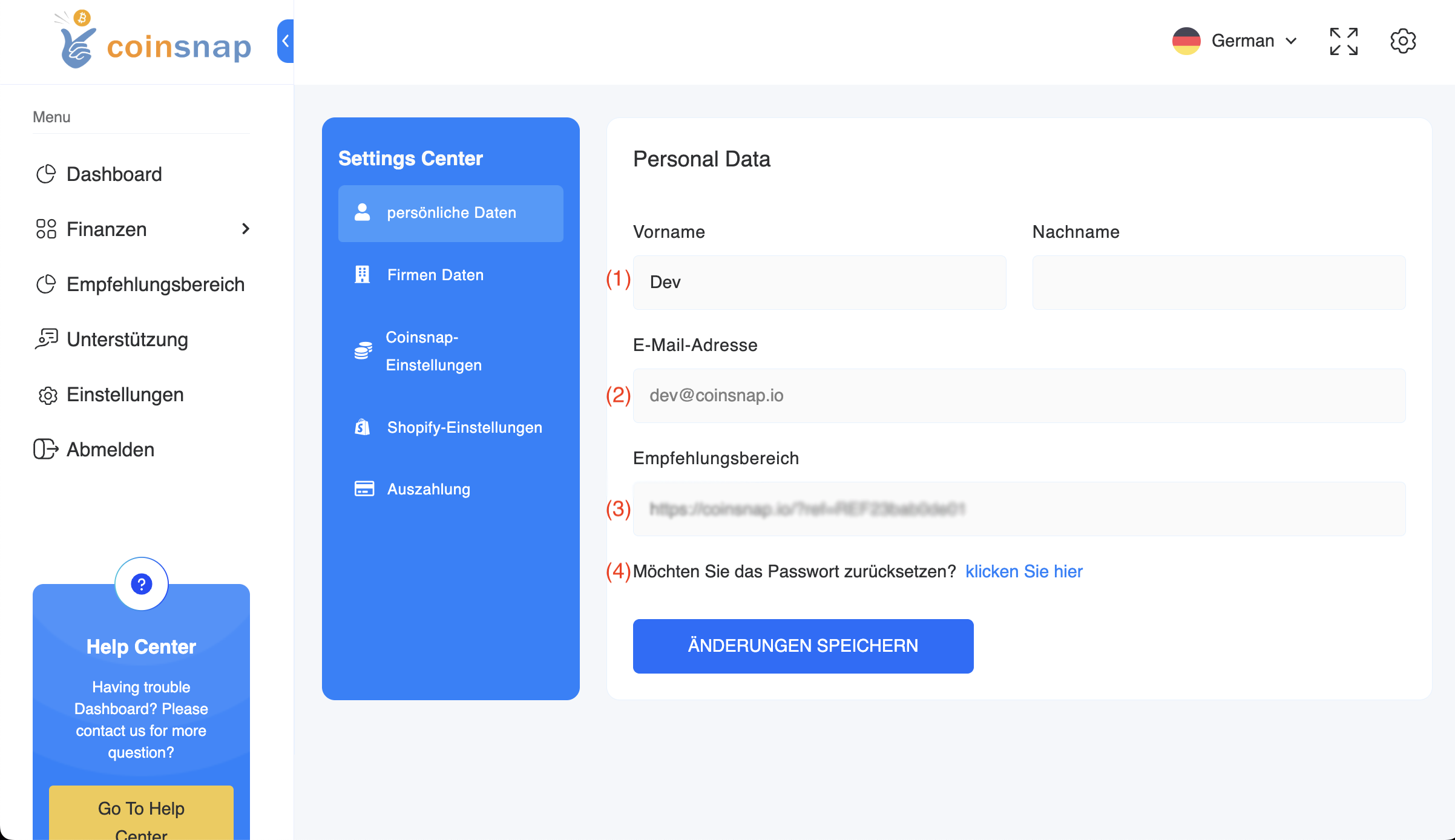 Referrer Settings