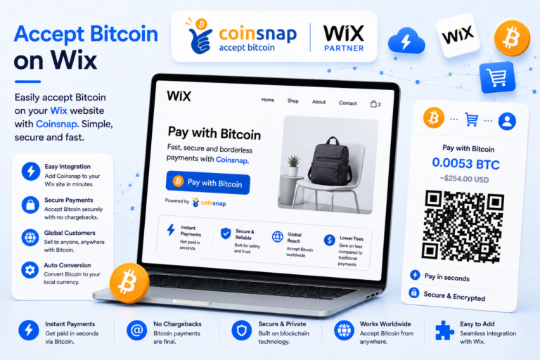 Accept Bitcoin on Wix