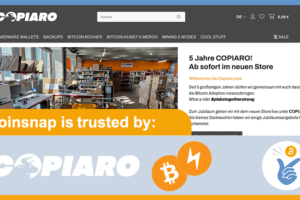 Copiaro + Coinsnap for Shopify