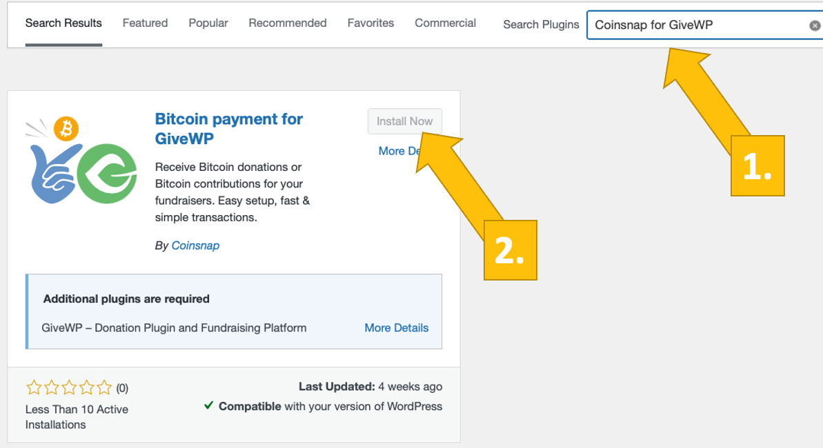 GiveWP-in-wordpress install GiveWP in WordPress