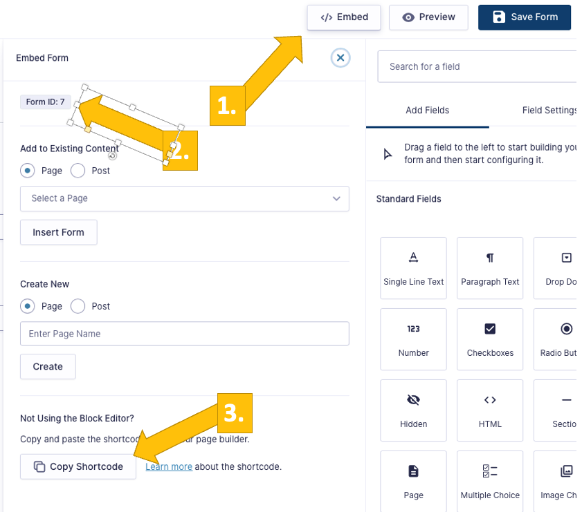 Placing the Bitcoin donation form on your website