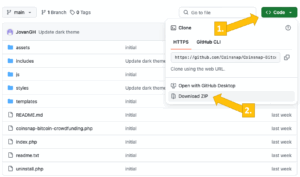 Download Coinsnap Bitcoin Donation from Github