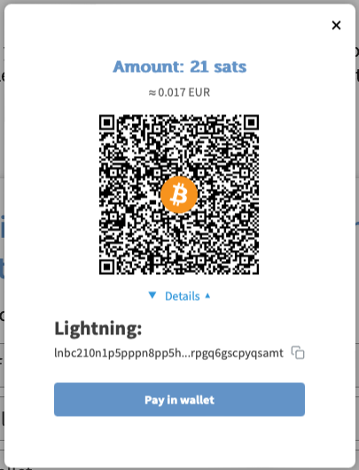 pay-to-vote Pay to vote with Coinsnap Bitcoin Voting