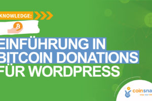 Einführung in Bitcoin Donations für WordPress
