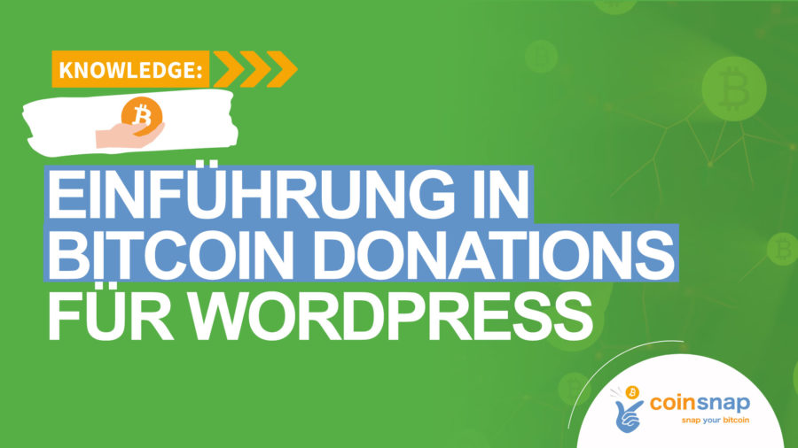 Einführung in Bitcoin Donations für WordPress