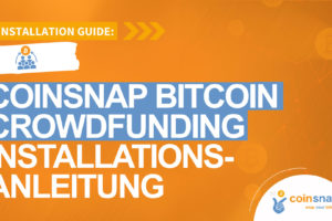 Coinsnap Bitcoin Crowdfunding Installationsanleitung