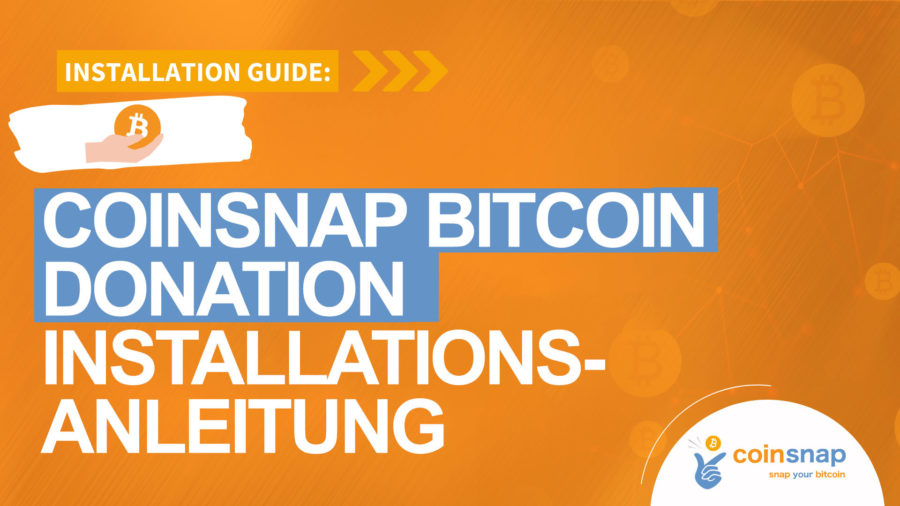 Coinsnap Bitcoin Donation Installationsanleitung