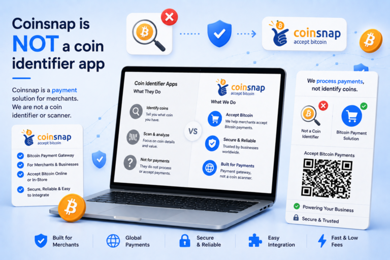 Coinsnap is not a Coin Indentifier App