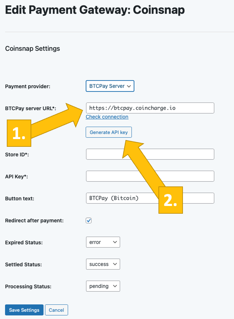 start-btcpay-server-wizard Launch Coinsnap's BTCPay Server wizard