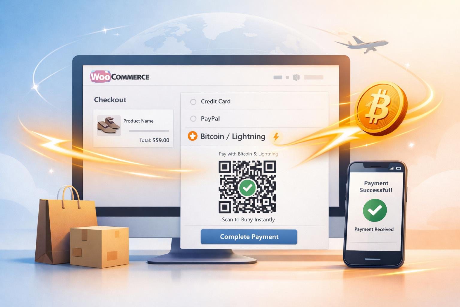 Accept Bitcoin Payments with WooCommerce