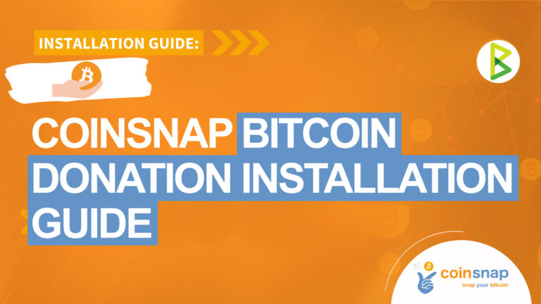 Coinsnap Bitcoin Donation Installation Guide