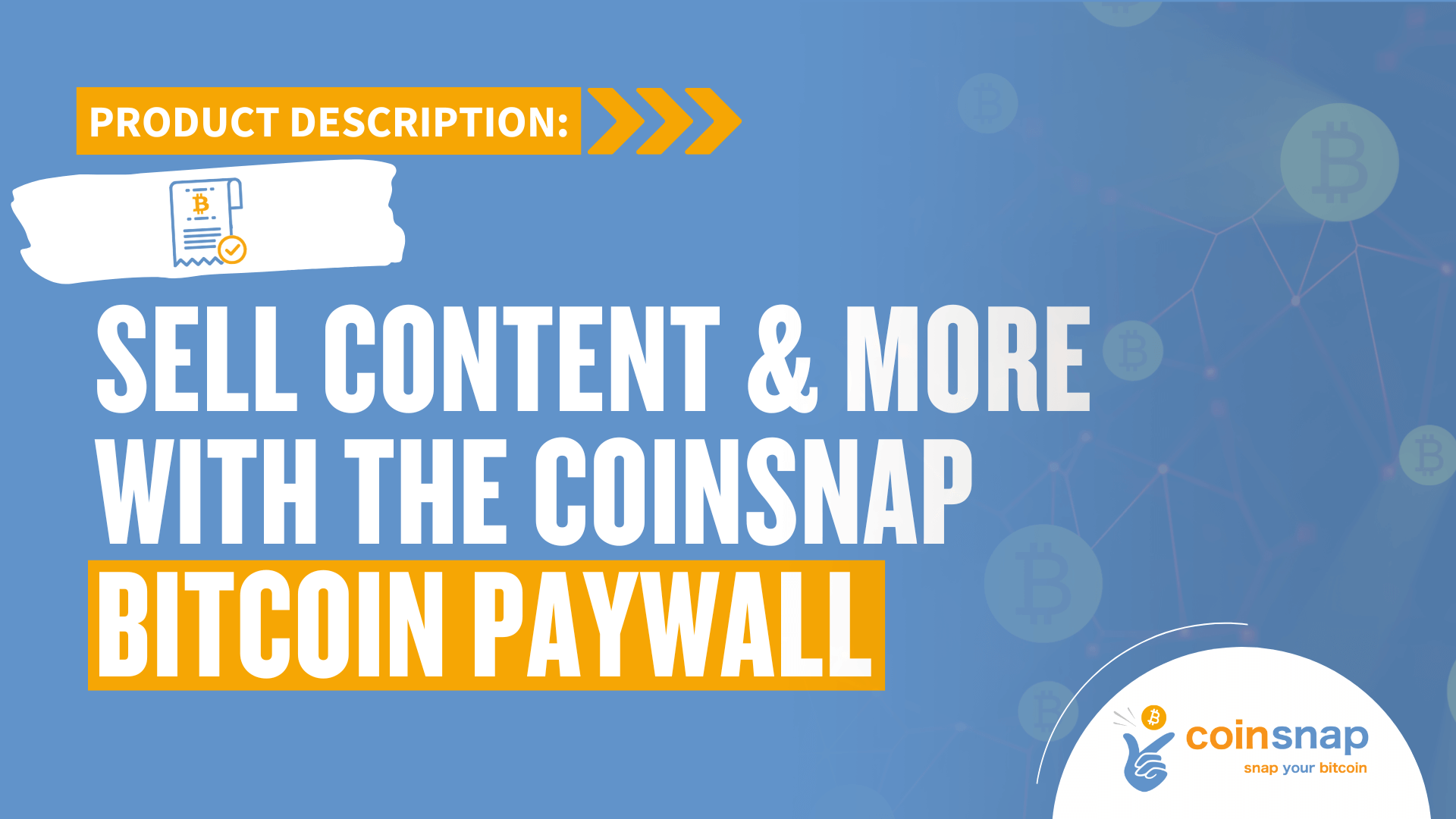 Coinsnap Bitcoin Paywall