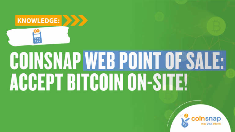 Coinsnap presents Web Point of Sale