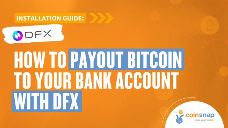 Payout to bank account with DFX