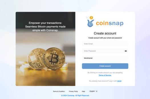 Start WooCommerce Bitcoin Cash-Out now with Coinsnap