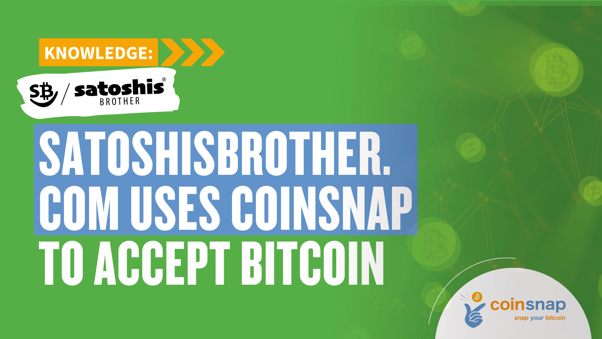 SatoshisBROTHER.com uses Coinsnap