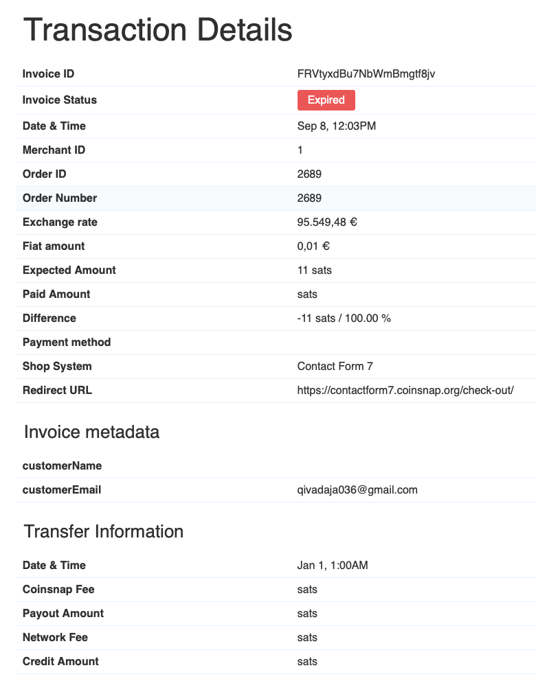 transaction-details-in-cionsnap-dashboard Transaction details on WooCommerce Bitcoin payments in your Coinsnap dashboard Coinsnap