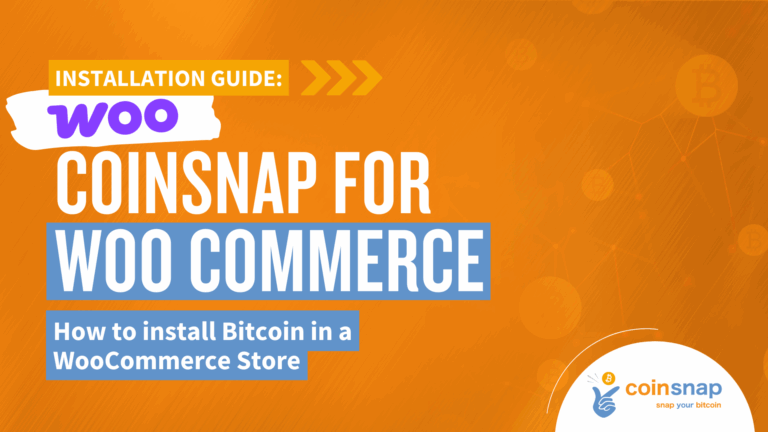 Coinsnap for Woo Commerce Installation Guide
