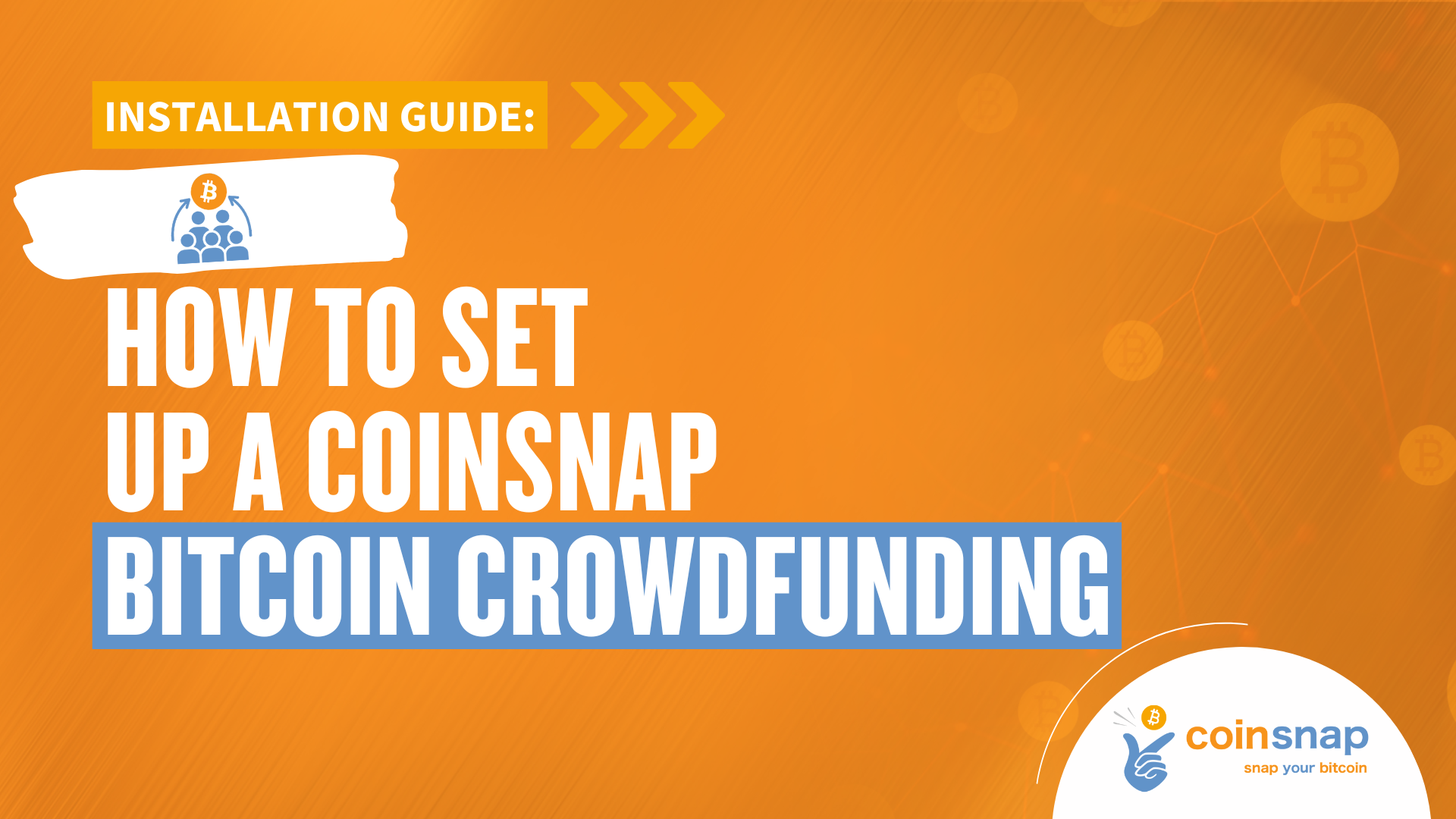 Coinsnap Bitcoin Crowdfunding