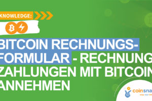Bitcoin Rechnungsformular, - Rechnungszahlungen mit Bitcoin anbieten