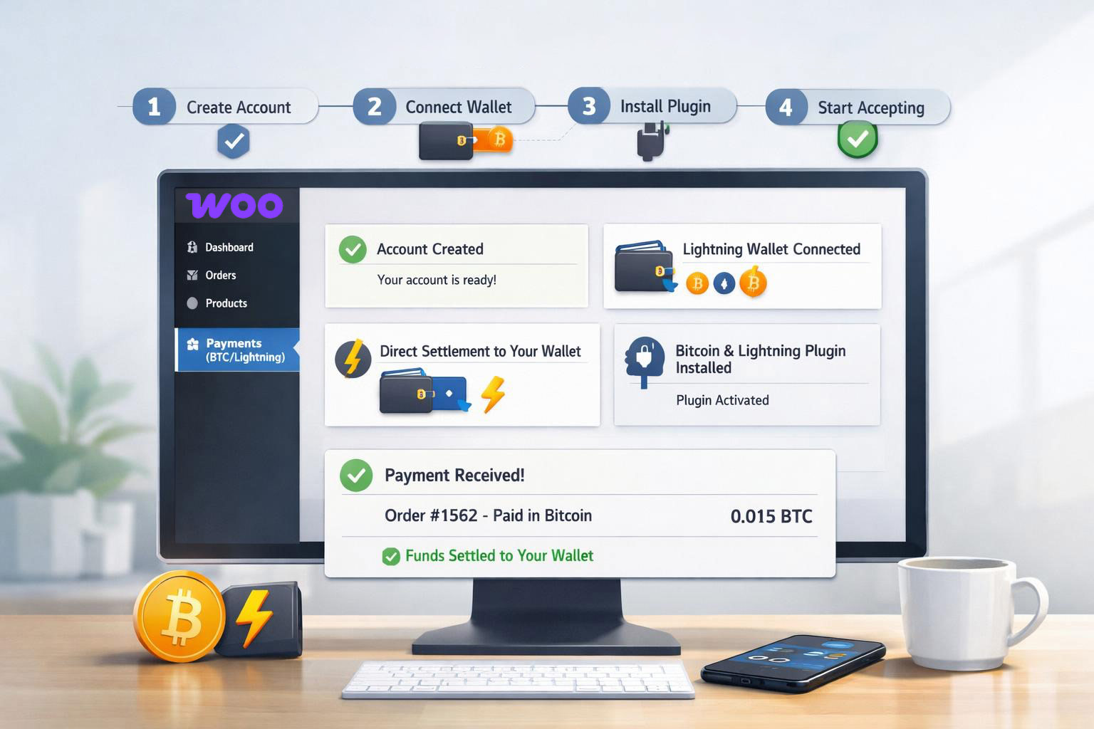 Getting Started Guide: Accept Bitcoin Payments with WooCommerce