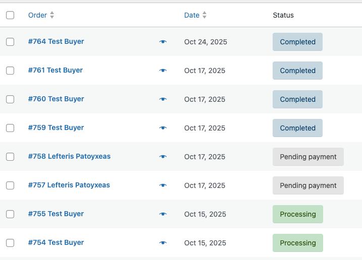 perform test transactions perform test transactions