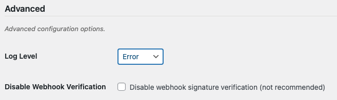Bitcoin Invoice Forms advanced settings