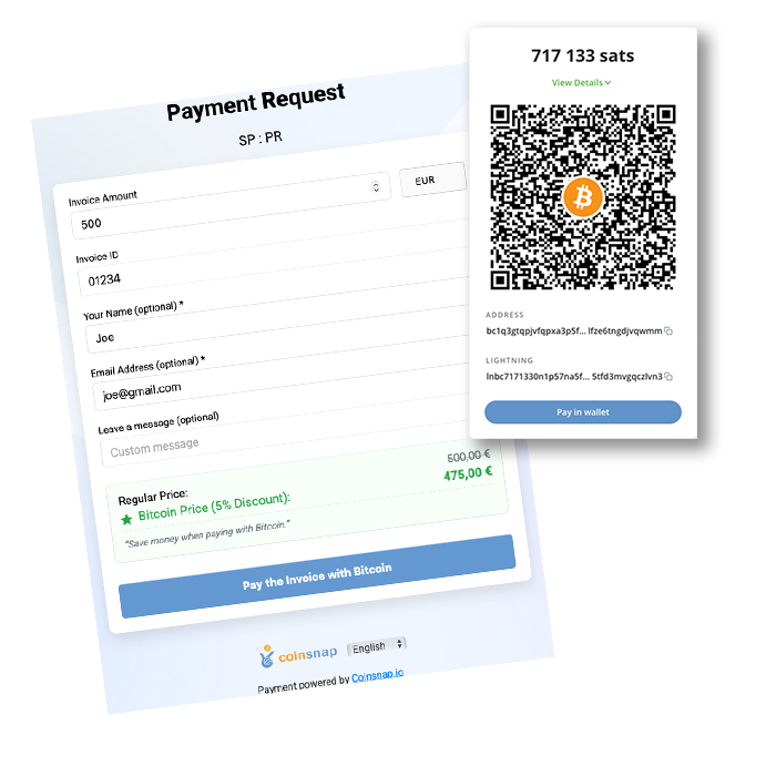 Enter Invoice Specifics, Click, and Pay