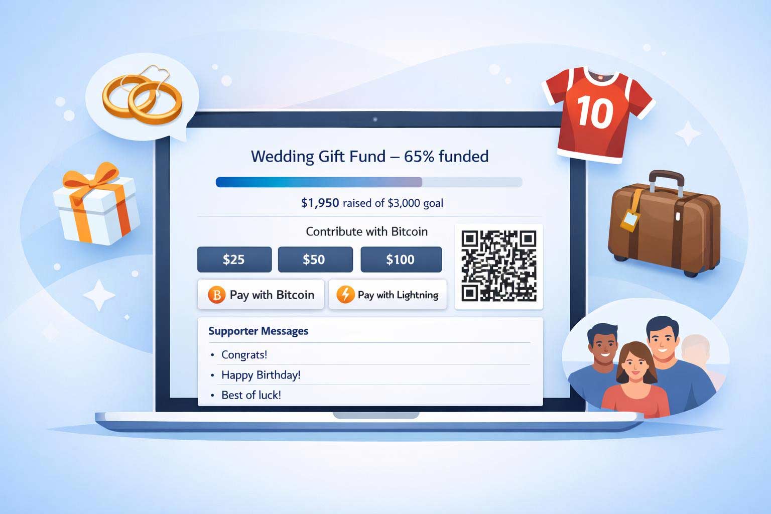 Bitcoin Crowdfunding - Coinsnap - Accept Bitcoin Lightning Payments