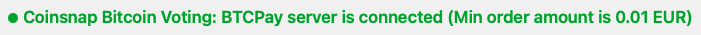 Bitcoin Voting is connected to Bitcoin payment gateway