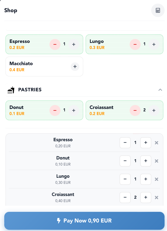 Fast Checkout with Products