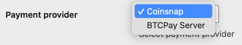 Choose your preferred payment provider