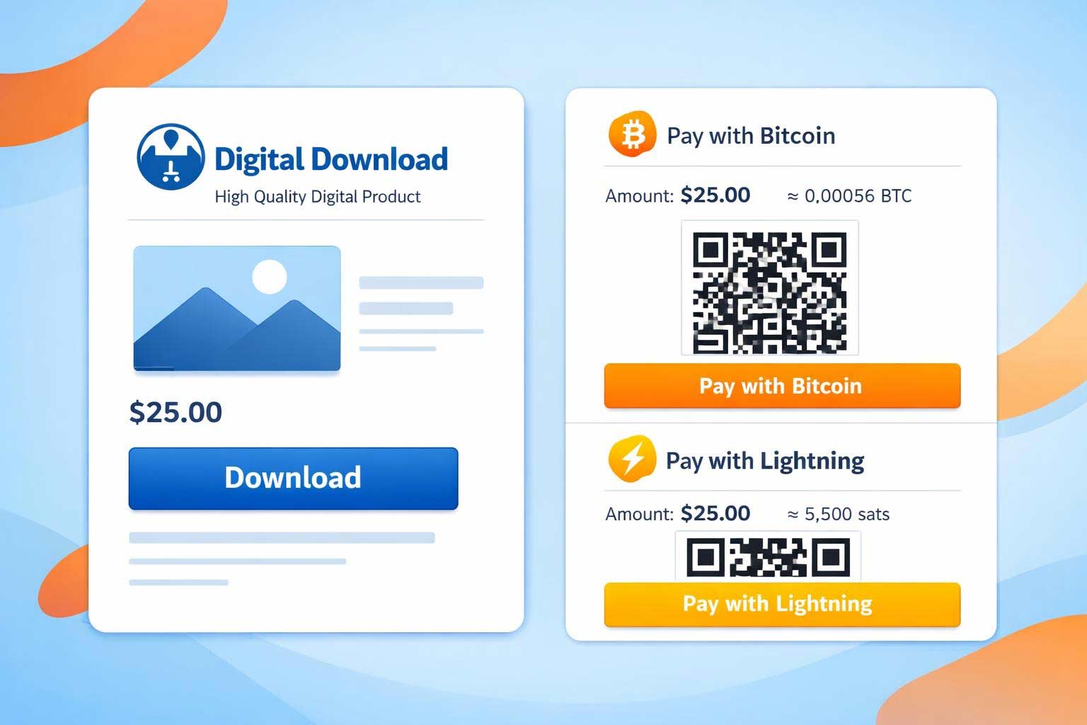 Easy Digital Downloads - Coinsnap - Accept Bitcoin Lightning Payments