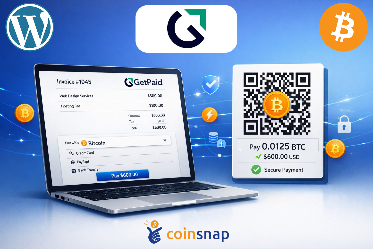 GetPaid WordPress Bitcoin Payment Plugin | Coinsnap