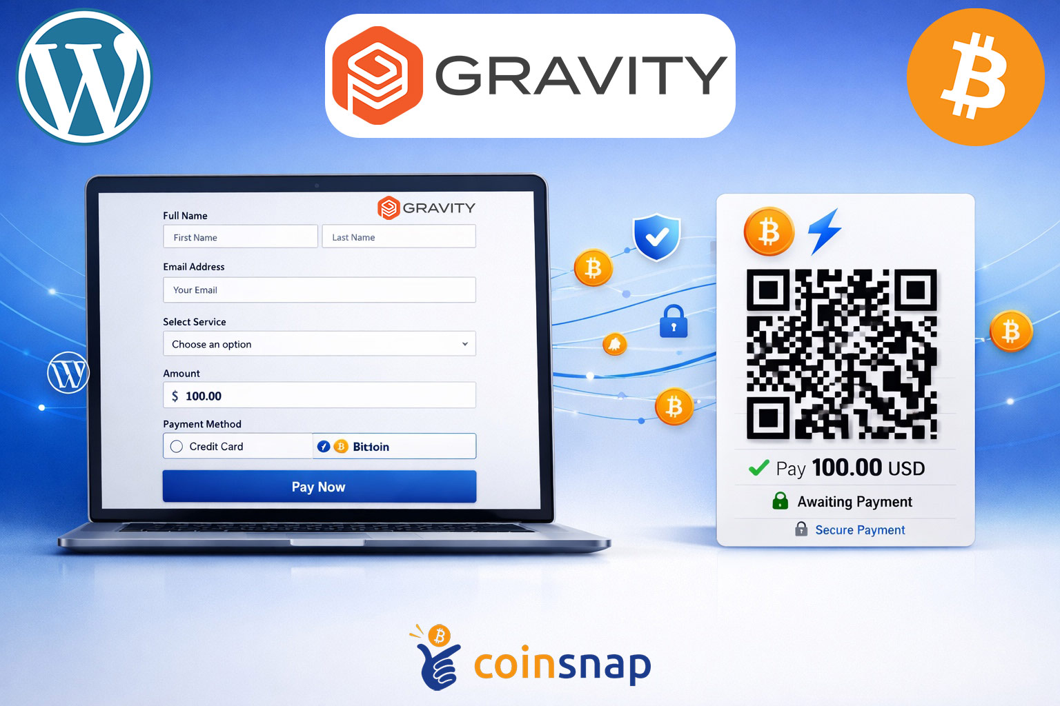 Gravity Forms WordPress Bitcoin Payment Plugin | Coinsnap