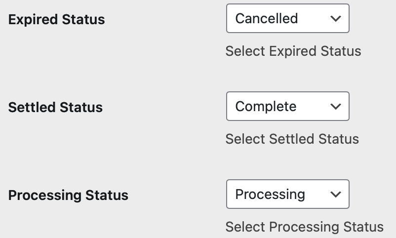 Map Coinsnap payment statuses with GiveWP's payment statuses