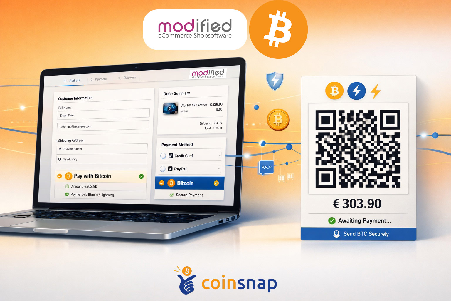 Modified Shop Bitcoin Payment Module | Coinsnap