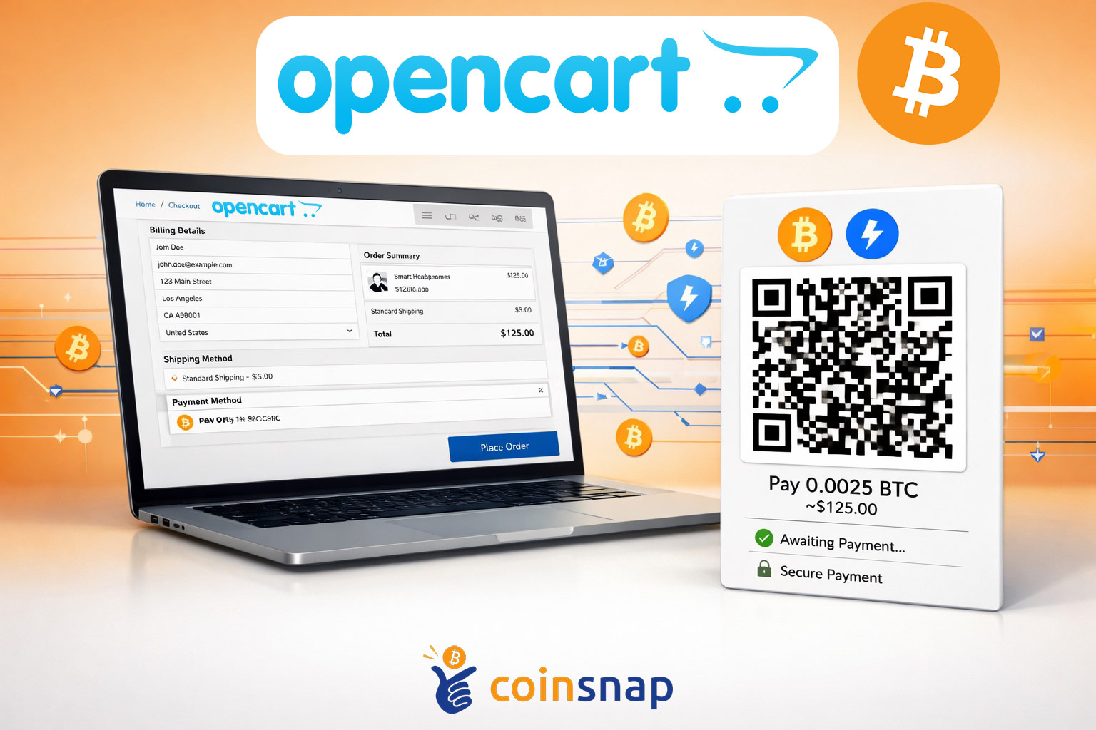 OpenCart Bitcoin Payment Module | Coinsnap
