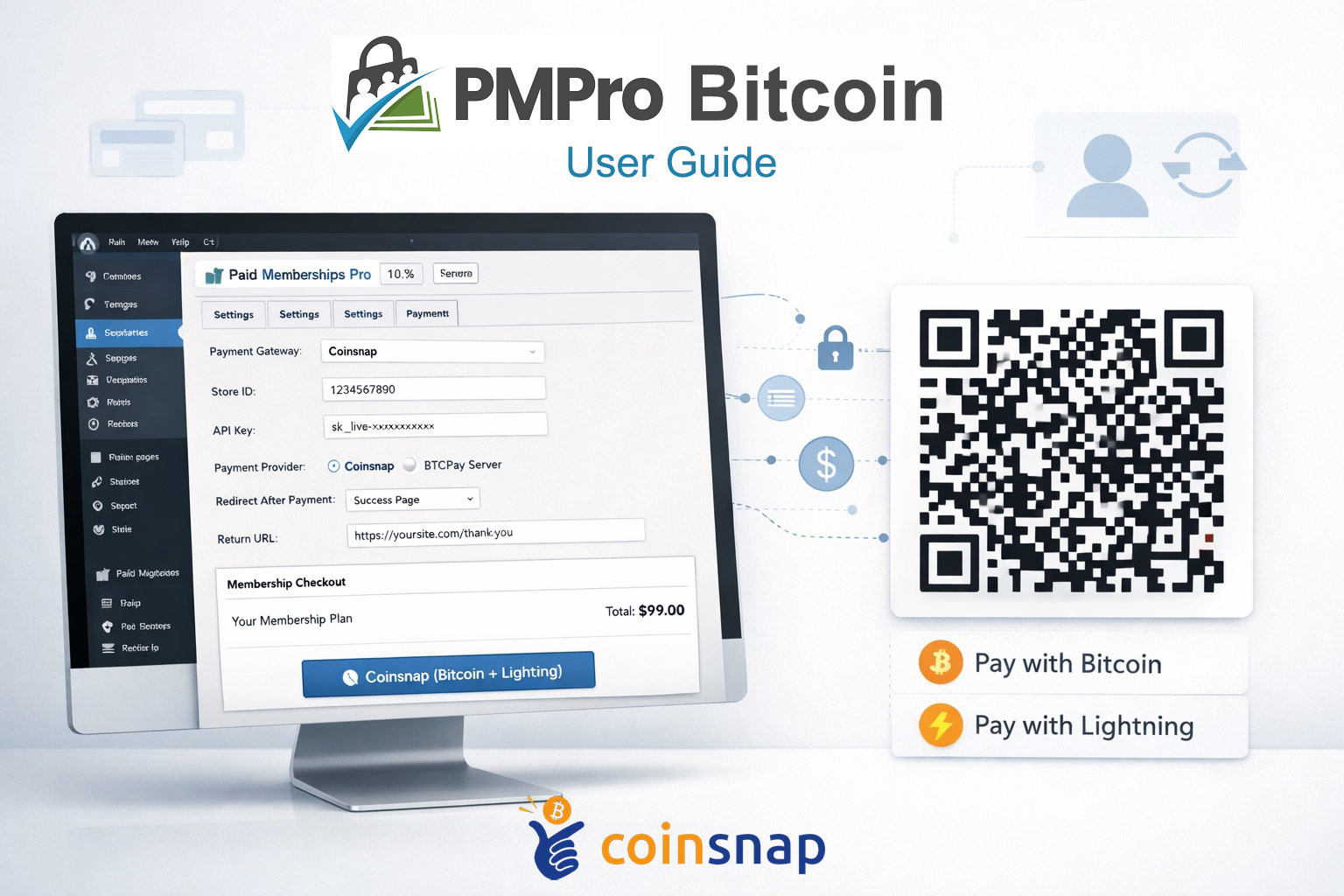 Paid Memberships Pro Bitcoin User Guide | Coinsnap