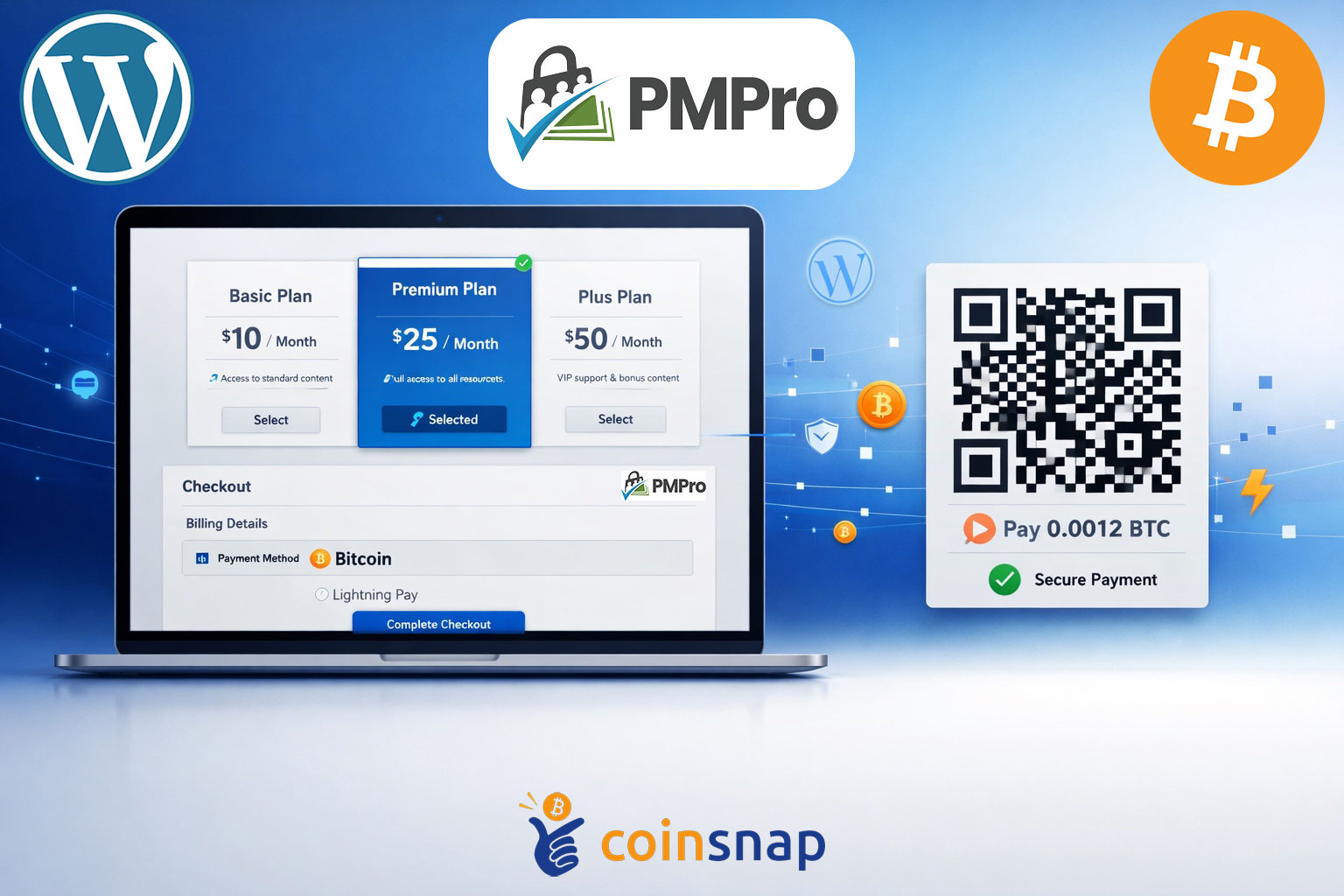 Paid Memberships Pro WP Bitcoin Payment Plugin | Coinsnap